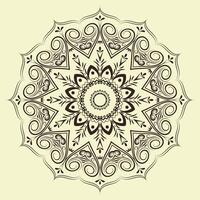 vrij vector luxe bloemen Indisch Arabisch mandala ontwerp