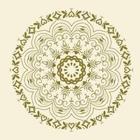 vrij vector luxe grafisch kunst Arabisch bloemen mandala ontwerp
