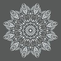 vrij vector luxe Arabisch bloemen mandala ontwerp