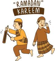 illustratie van Moslim tekens verwant naar Ramadan en Islamitisch heilig feest. gebruikt voor sticker, poster, kaart, omslag, enz vector