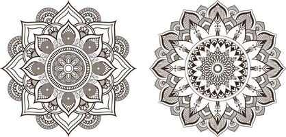 bloemen mandala ontwerp eps het dossier downloaden vector