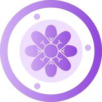 lotus bloem glyph helling icoon vector