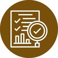 evaluatie schets cirkel icoon vector