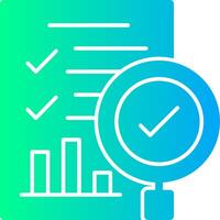 evaluatie solide multi helling icoon vector