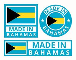 vector reeks Bahamas ontwerp Product etiketten bedrijf pictogrammen illustratie