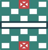 schaak bord glyph multi kleur icoon vector