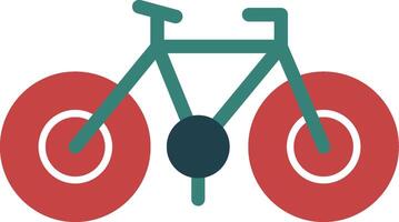 fiets glyph multi kleur icoon vector