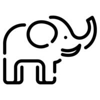 olifant pictogrammen voor web, app, infografisch, enz vector