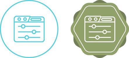 bedieningspaneel vector pictogram