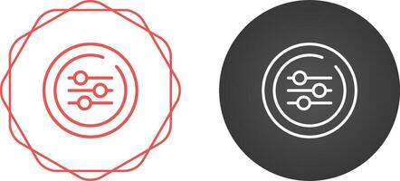 equalizer cirkel vector icoon