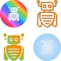 robot assistent vector icon