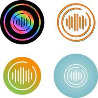 audio spectrum cirkel vector icoon