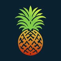 illustratie vector grafisch van esthetisch gevormde ananas. perfect voor fruit op te slaan bedrijf logo.