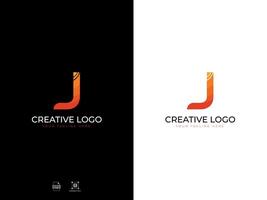 alfabet j modern brief logo vector