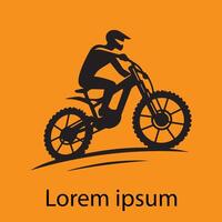 rijder logo of fiets logo voor bedrijf en artwork vector