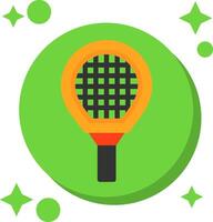 tennis racket staart kleur icoon vector