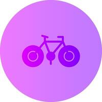fiets helling cirkel icoon vector