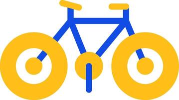 fiets vlak twee kleur icoon vector