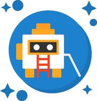 robot staart kleur icoon vector