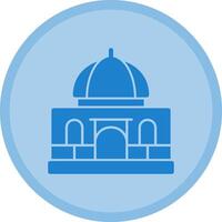 moskee veelkleurig cirkel icoon vector