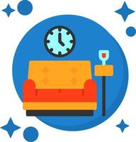 lounge staart kleur icoon vector