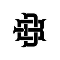 eerste monogram brief bd logo ontwerp vector