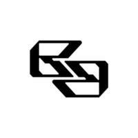 eerste monogram brief bd logo ontwerp vector