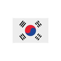 zuiden Korea vlag icoon vector