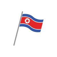 noorden Korea vlag icoon vector