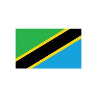 Tanzania vlag icoon vector