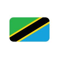 Tanzania vlag icoon vector