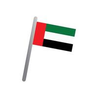 Verenigde Arabisch emiraten vlag icoon vector