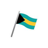 Bahamas vlag icoon vector