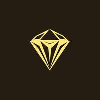 ai gegenereerd diamant logo ontwerp elegant diamant succes bedrijf icoon vector