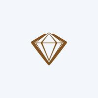 ai gegenereerd diamant logo ontwerp elegant diamant succes bedrijf icoon vector