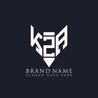 kza abstract brief logo. kza creatief monogram initialen brief logo concept. kza uniek modern vlak abstract vector brief logo ontwerp.