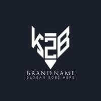 kzb abstract brief logo. kzb creatief monogram initialen brief logo concept. kzb uniek modern vlak abstract vector brief logo ontwerp.