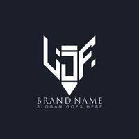 ljf abstract brief logo. ljf creatief monogram initialen brief logo concept. ljf uniek modern vlak abstract vector brief logo ontwerp.