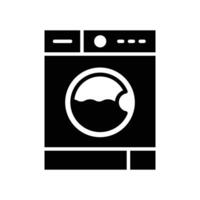 het wassen machine icoon vector ontwerp sjabloon in wit achtergrond