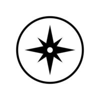 kompas icoon vector ontwerp sjabloon in wit achtergrond