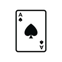 poker kaart icoon vector ontwerp sjabloon in wit achtergrond