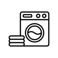 het wassen machine icoon vector ontwerp sjabloon in wit achtergrond