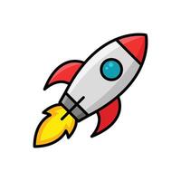 raket icoon vector ontwerp sjabloon in wit achtergrond