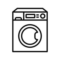 het wassen machine icoon vector ontwerp sjabloon in wit achtergrond