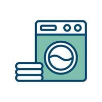 het wassen machine icoon vector ontwerp sjabloon in wit achtergrond