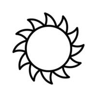 zon icoon vector ontwerp sjabloon in wit achtergrond