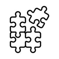 puzzel icoon vector ontwerp sjabloon in wit achtergrond