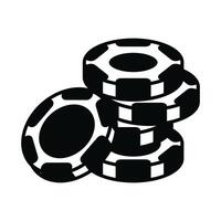 poker spaander icoon vector ontwerp sjabloon in wit achtergrond