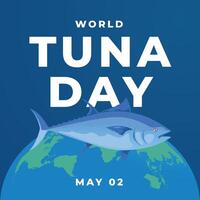 wereld tonijn dag vector ontwerp sjabloon mooi zo voor viering gebruik. tonijn vector afbeelding. vlak tonijn ontwerp. eps 10.