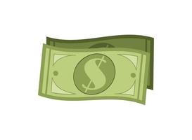 geld bankbiljetten valuta contant pictogram geïsoleerd en plat ontwerp vector